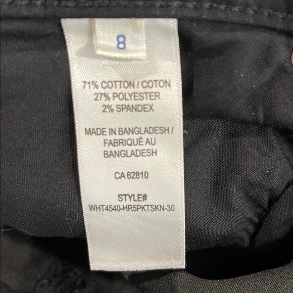 Ricki's High Rise Skinny Twill Jeans Black Stretch Size 8 - Picture 8 of 11